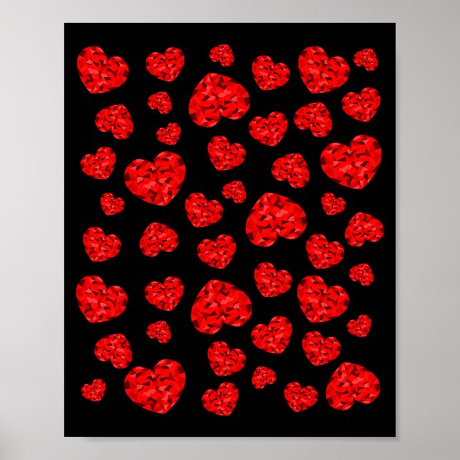 Affiche Cœur rouge de la Saint-Valentin  (Devant)