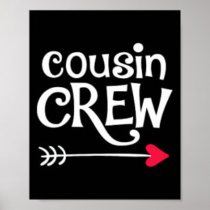 Affiche Coeur Rouge Et Flèche Cousin Équipage Enfants Et F