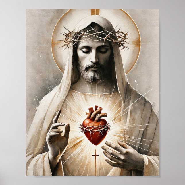 Affiche Coeur sacré du Christ (Devant)