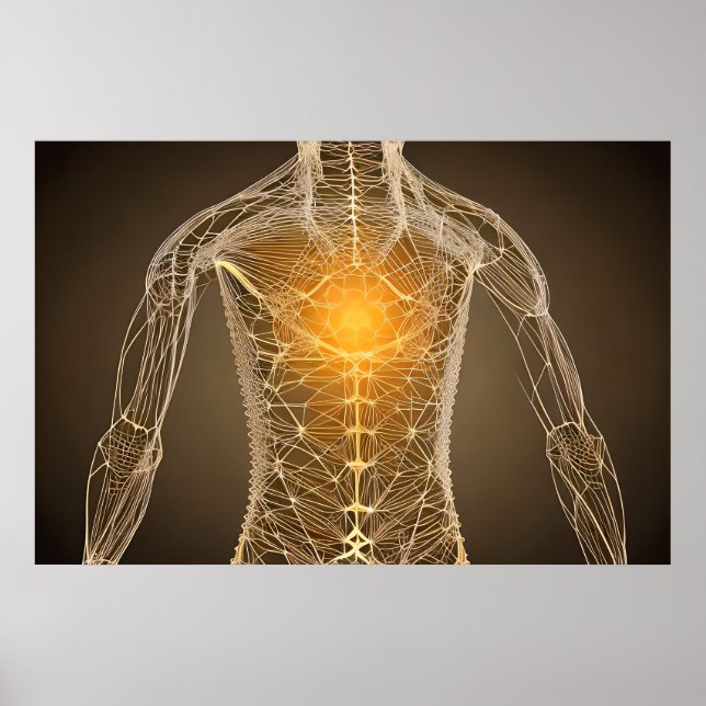 Affiche Coeur sacré, Géométrie sacrée (Devant)