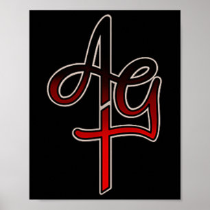 Affiche Coeur saignant Extraordinaire de tatouage de grâce