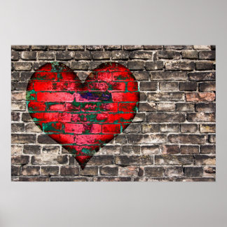 Affiche Coeur sur le mur