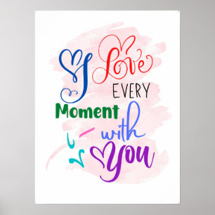 Affiche Coeur Toucher Véritable Amour Citations Romantique