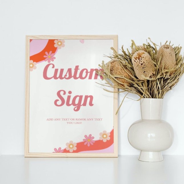 Affiche Coeur valentin Super rétro Symbole de fête personn (Créateur téléchargé)