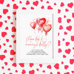 Affiche Coeur Valentine Thème Quelle est la taille du vent
