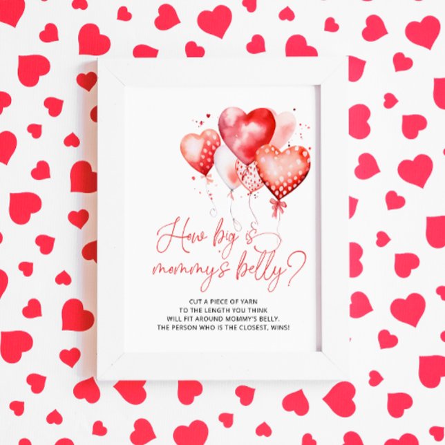 Affiche Coeur Valentine Thème Quelle est la taille du vent (Créateur téléchargé)