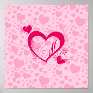 Affiche Coeurs