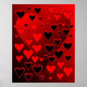 Affiche Coeurs