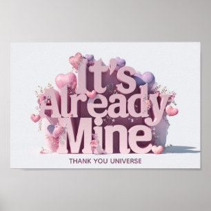 Affiche *~* Coeurs AP85 Manifestation Loi d'Attraction