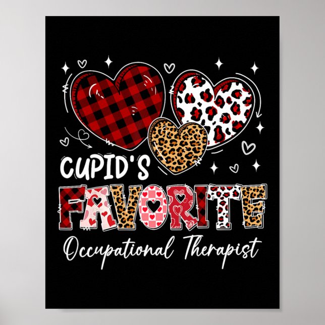 Affiche Coeurs Cupid'ergothérapeute préféré Val (Devant)