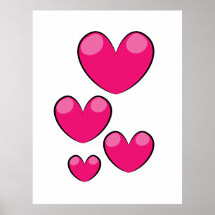 Affiche Coeurs d'amour