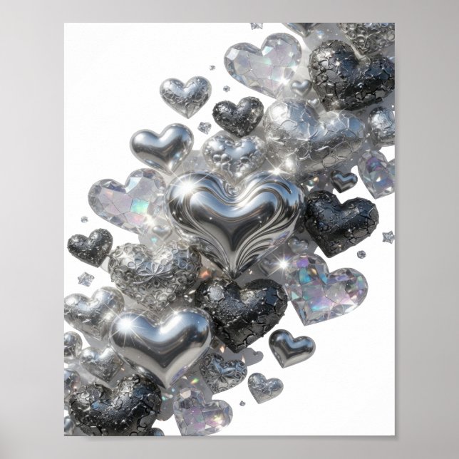 Affiche Cœurs d'Argent Frais de BRILLANT (Devant)