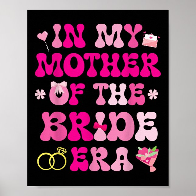 Affiche Coeurs Fleurs Mariage Mariage Dans Ma Mère De (Devant)