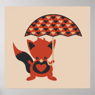 Affiche Coeurs Foxy