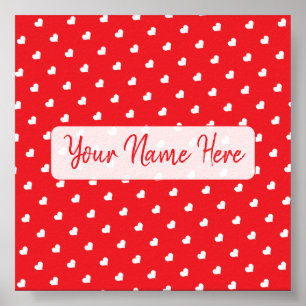 Affiche Cœurs Joyuse Saint-Valentin Moderne Amour Motif