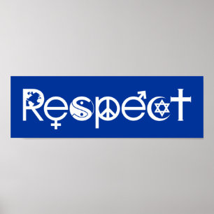 Affiche Coexist with Respect - Peace Kindness & Tolerance