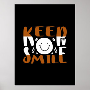 Affiche Coffe Art Keep Smile