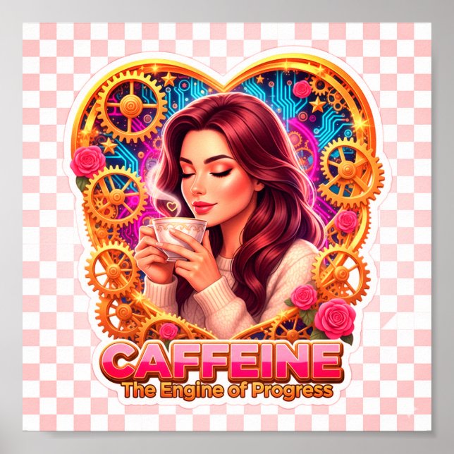 Affiche Coffee Lover Daily Ritual Sticker (Devant)