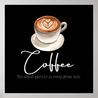 Affiche Coffee: The silent partner