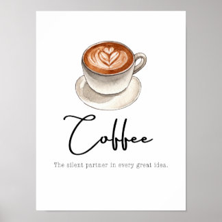 Affiche Coffee: The silent partner