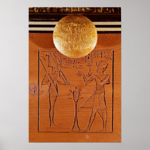 Affiche Coffre portatif, détail de Tutankhamun