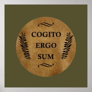 Affiche Cogito ergo sum