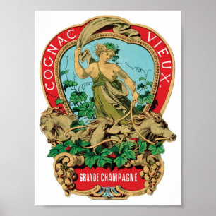 Affiche Cognac Vieux Grand Champagne