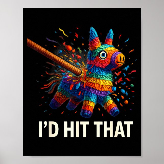 Affiche Cognez ce pinata cinco de mayo idées drôles hommes (Devant)