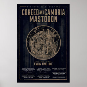 Affiche Coheed And Cambria The Unheavenly Skye Tour
