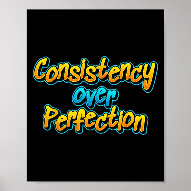 Affiche Cohérence Sur Perfection Motivation (Devant)