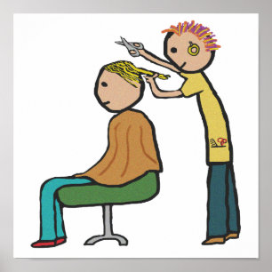 Affiche Coiffeur