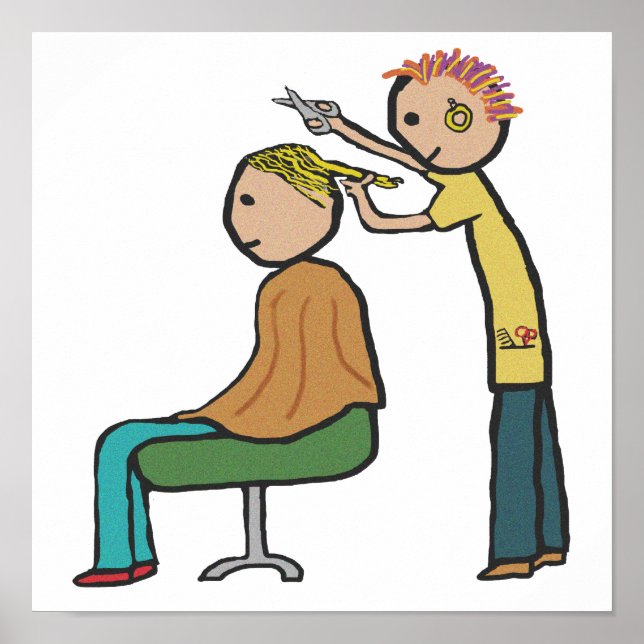 Affiche Coiffeur (Devant)