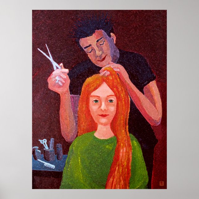 Affiche Coiffeur (Devant)