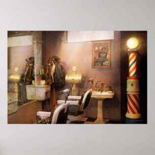 Affiche Coiffeur - coiffeur de sous-sol