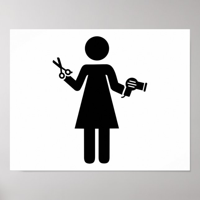 Affiche Coiffeuse (Devant)