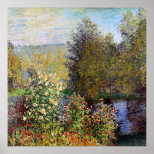 Affiche Coin du jardin à Montgeron - Claude Monet