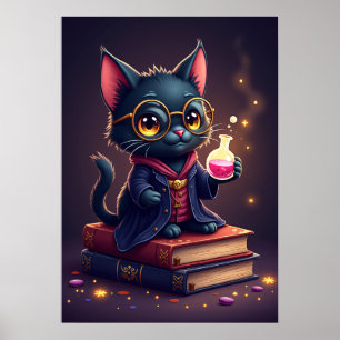 Affiche Coin Magique de Salon de Lecture Dark Academia Boo