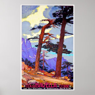 Affiche Col de Bavella, Corse, France