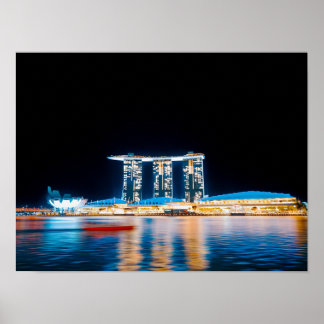 Affiche Cold Bloom — Lumières de Singapour