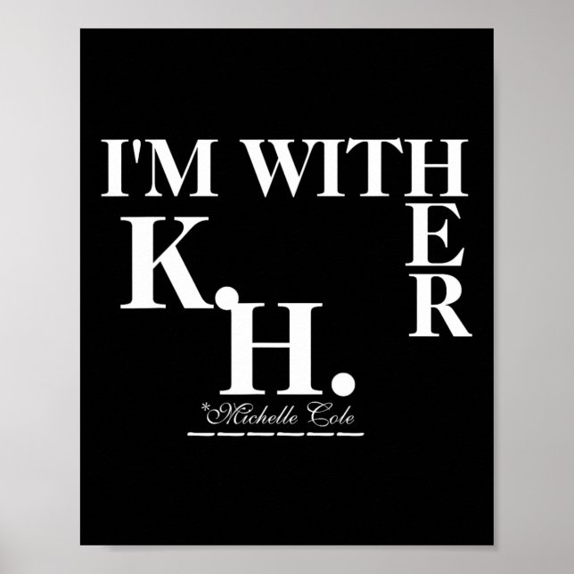 Affiche Cole Est Avec Elle (kamala Harris) (Devant)