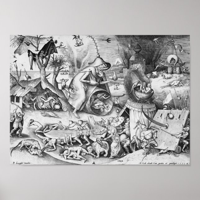 Affiche Colère (Ira), Les Sept Péchés Mortels (Devant)