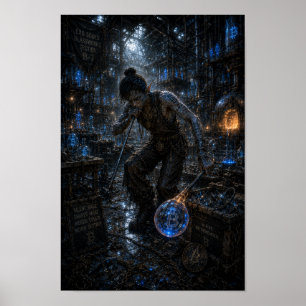 Affiche Colère Silencieuse / Souffleur de Verre / Atelier