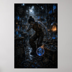 Affiche Colère Silencieuse / Souffleur de Verre / Atelier