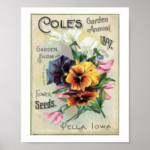 Affiche Coles Garden Annuel 1897