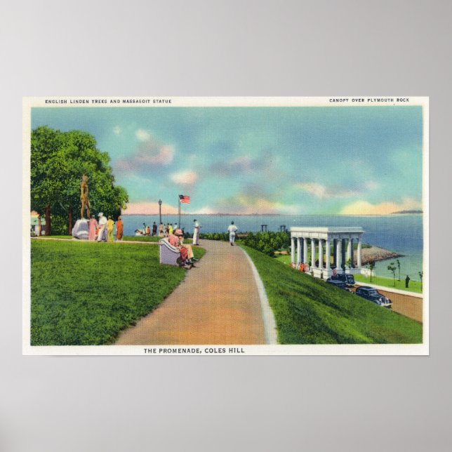 Affiche Coles Hill Vue sur la promenade (Devant)