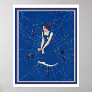 Affiche Coles Phillips Deco Spider Web Life Cover 16 x 20