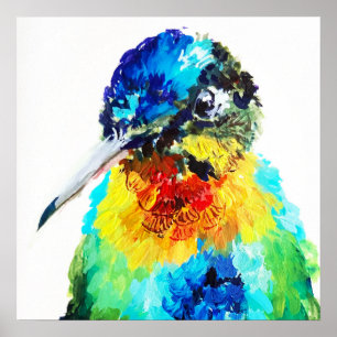 Affiche Colibri Arc-en-ciel