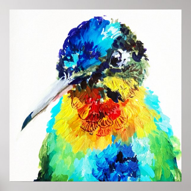Affiche Colibri Arc-en-ciel (Devant)