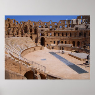 Affiche Colisée Amphithéâtre Antique d'El Jem Tunisie