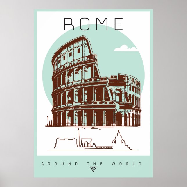 Affiche Colisée de Rome (Devant)